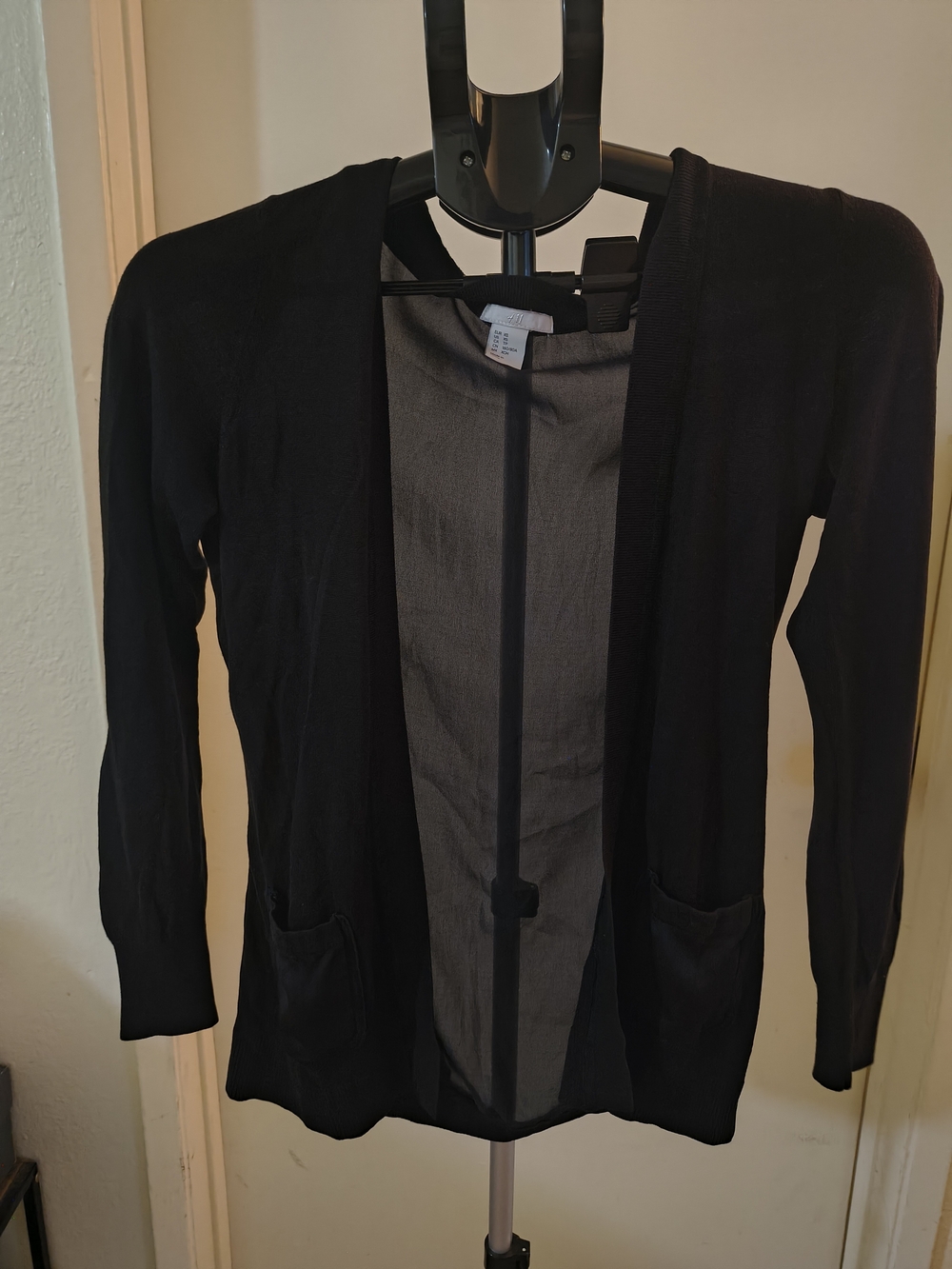 Size XS H&M Black Open-Front Women's Cardigan Jacket